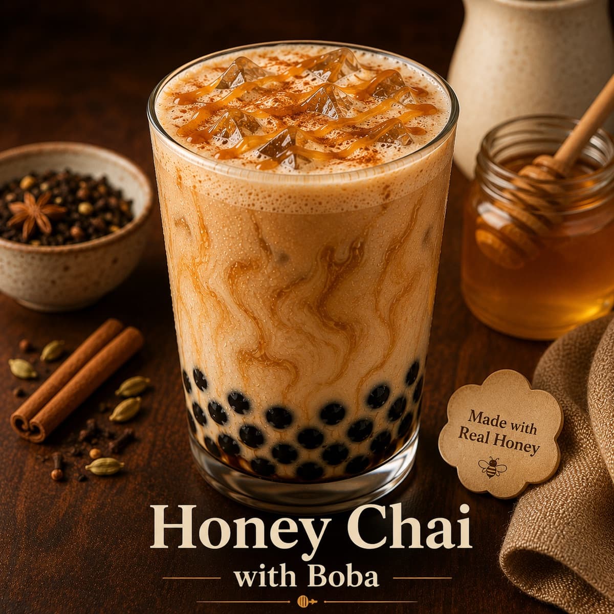 Honey Chai Boba from Café Delight in Parker, CO