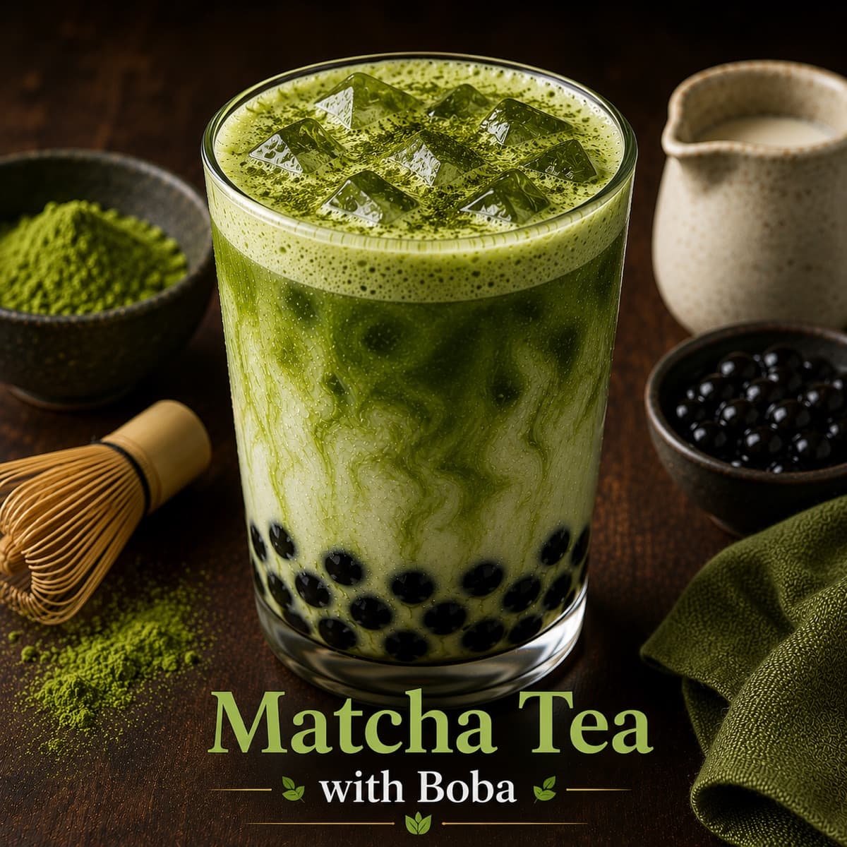 Matcha Tea Boba from Café Delight in Parker, CO