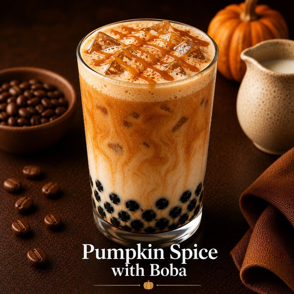 Pumpkin Spice Boba from Café Delight in Parker, CO