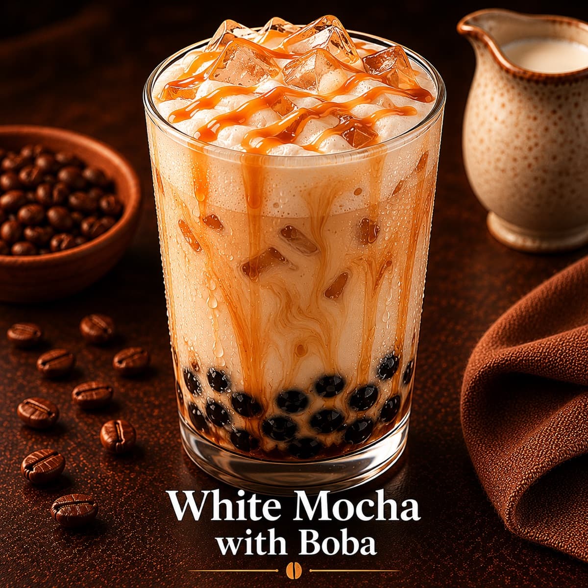 White Mocha Boba from Café Delight in Parker, CO