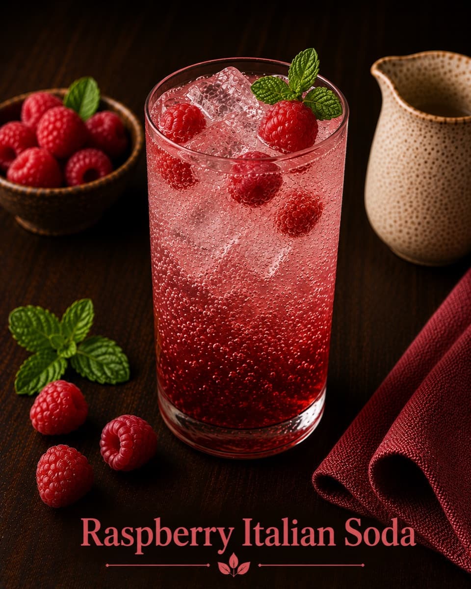Raspberry Italian Soda from Café Delight in Parker, CO